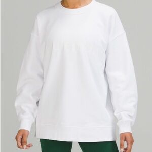 Lululemon white logo sweatshirt